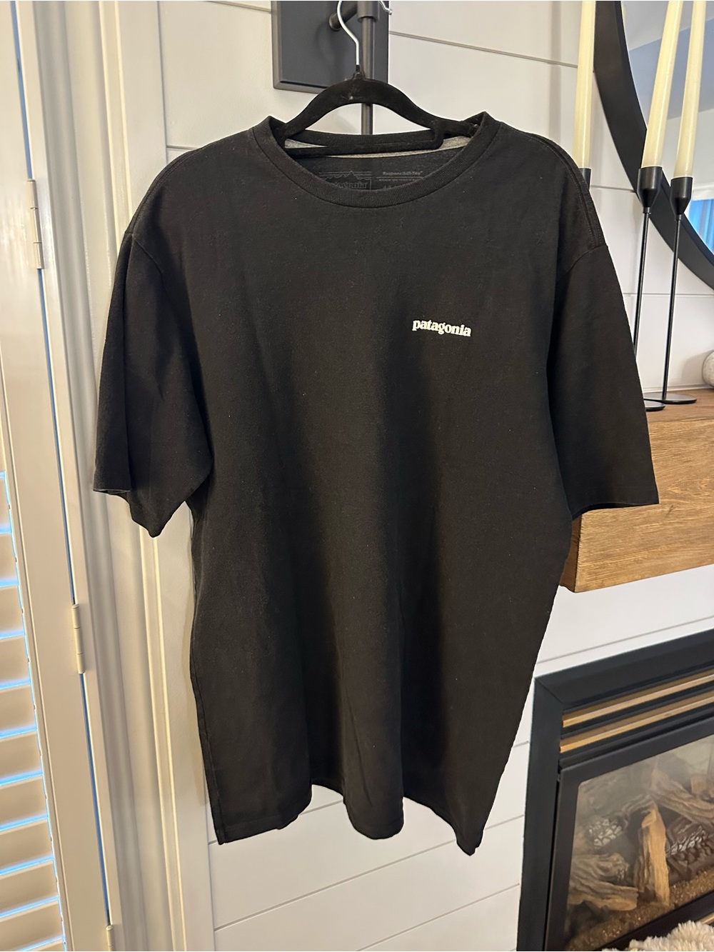 Patagonia Black Short Sleeve Logo Tee